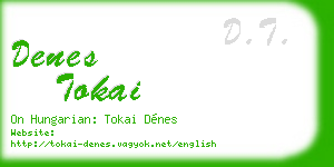 denes tokai business card